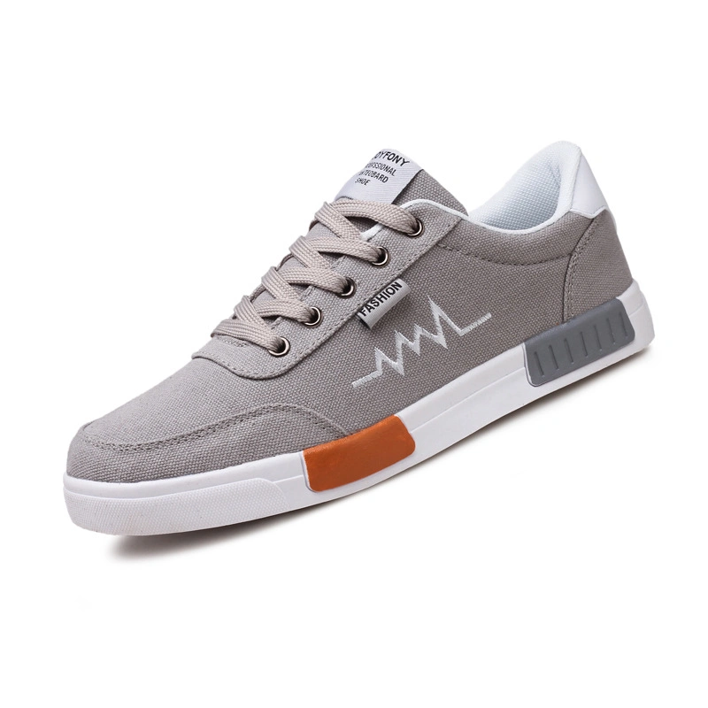 Low Price New Design Low Cut Männer Canvas Fashion Skateboard Sneaker Injektionsschuhe