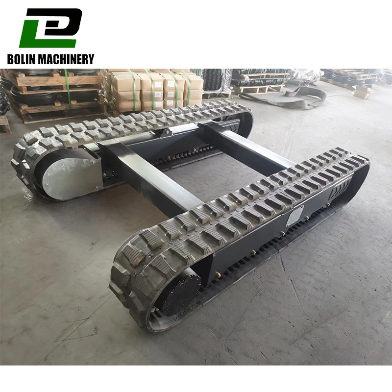 Crawler Mini Rubber Track Undercarriage/Tracked Chassis System