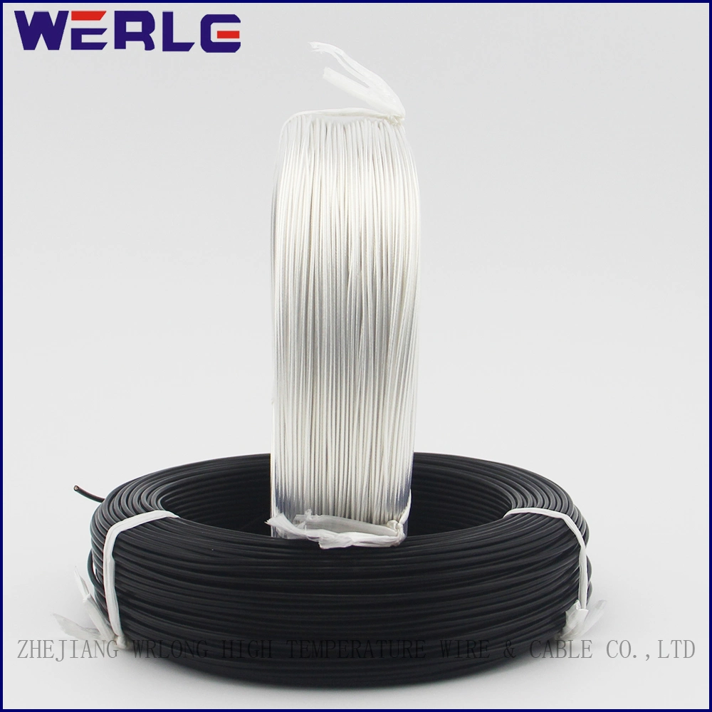 Af200-1 0,75mm2 Blanco/Negro 300/500V FEP resistente a altas temperaturas de cobre estañado cable eléctrico