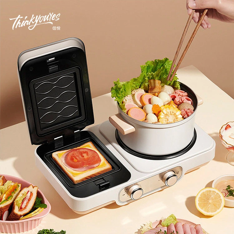 1200W Multi-Function Double Plate Detachable High Power Quick Heating Multifunctional Breakfast Machine