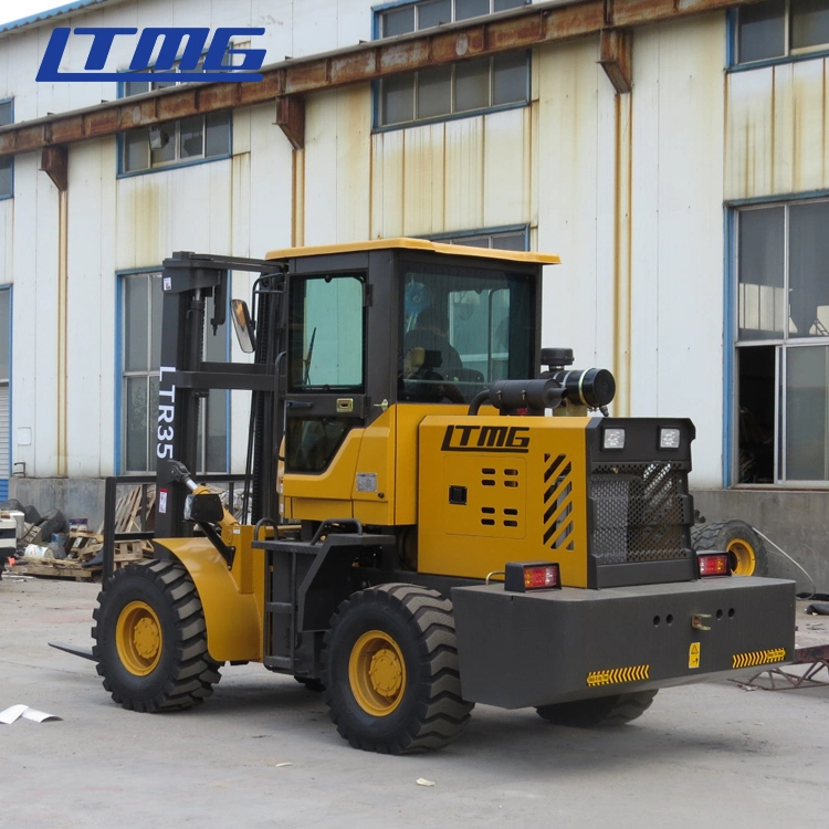 Ltmg 3ton 3.5ton 4ton 5ton All Terrain Forklift with ISO CE Approval