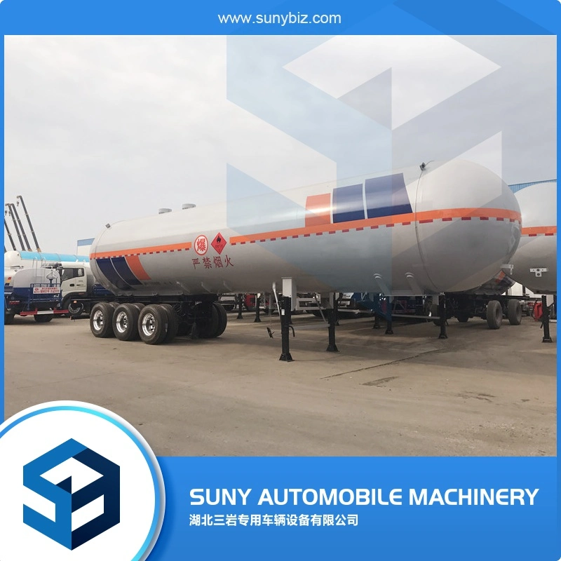 Cheap 20tons LPG Semi Trailers Gas Tank Transport Trailer for Sale