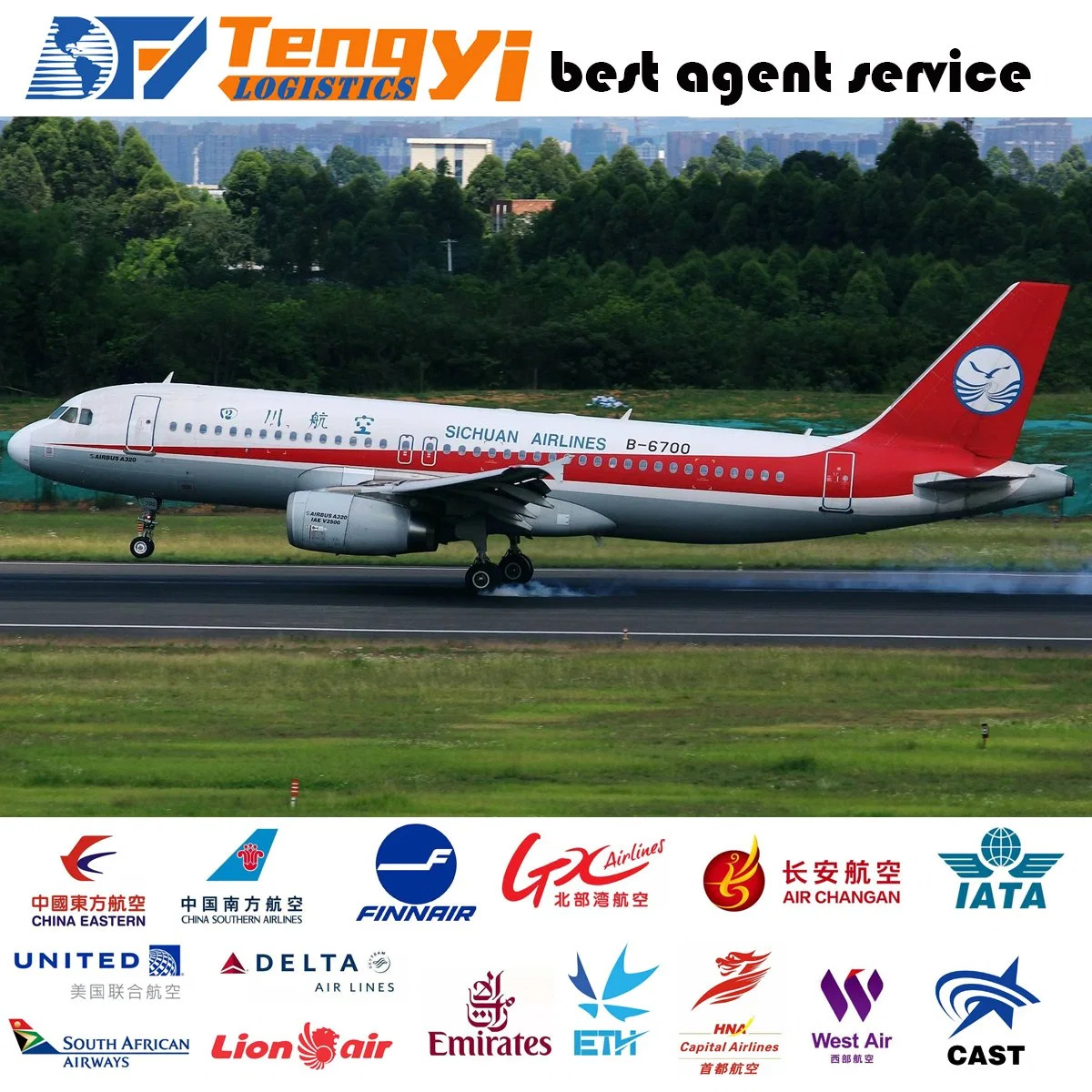 Transport international de fret/Logistique aérienne de la Chine à Bujumbura Burundi