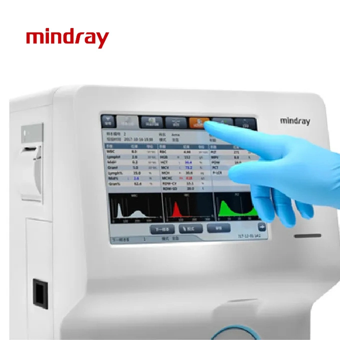 Mindray Bc10 Máquina de teste de sangue Mindray Bc-10 3 Parte Analisador de Hematologia Máquina Cbc