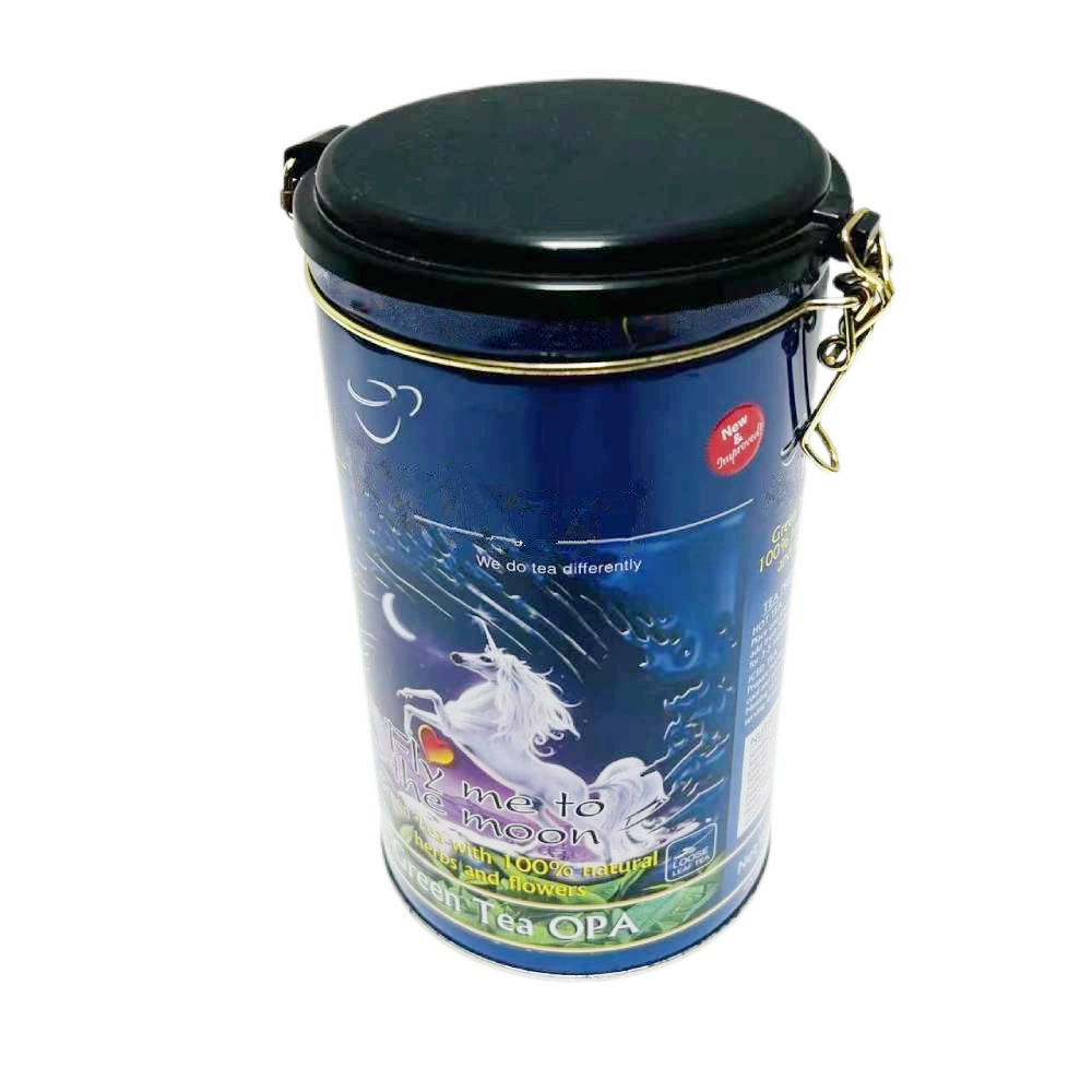 Tin Can Manufactur Custom Cylinder Metal Containers Sealing Tin Can for Tea Coffee