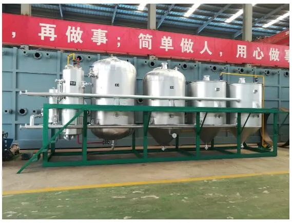 High Technology Continuous Vegetable Oil Refining Production Line Equipment