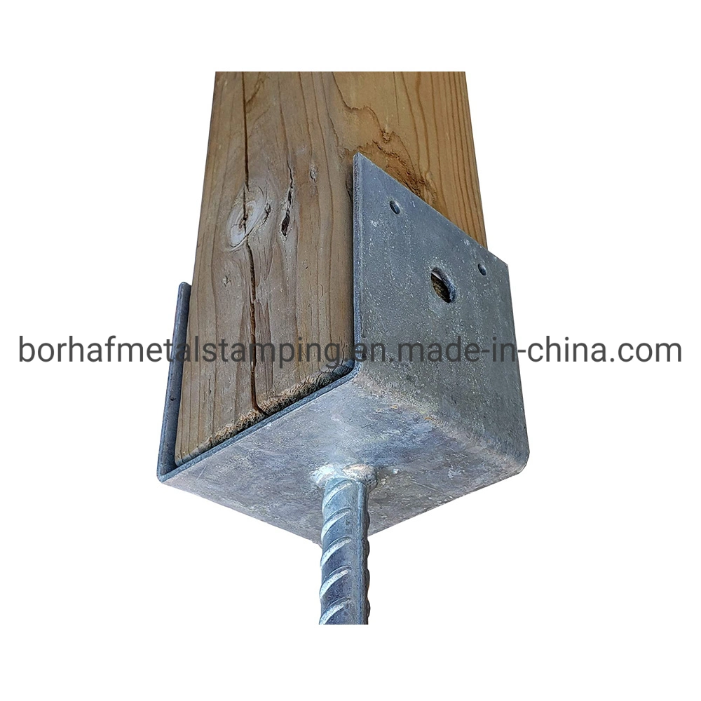 T Bland Post Support U Cup Post Support Angle Type Post Support Heavy Duty Galvanised L Type with Pin Fence Post