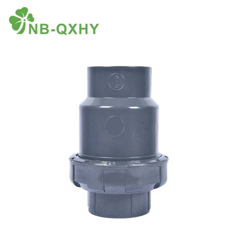 PVC DIN Standard Chemical Industrial Series Pn16 DN15-200 Water Supply Non Return Check Valve