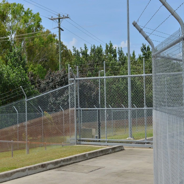 Residential Chain Link Fence PVC Coated Wire Mesh