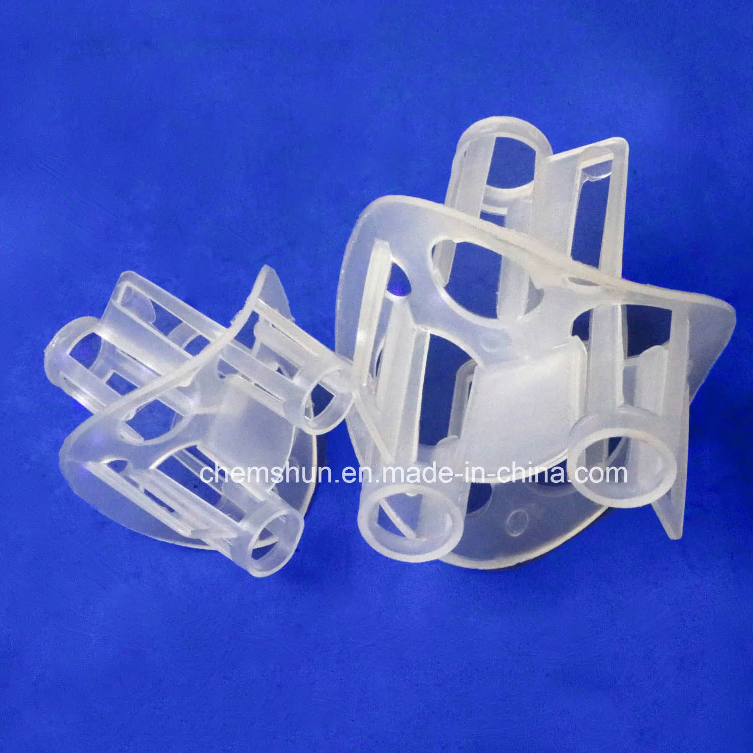 حلقات هيلكس البلاستيكية كتجميع لبرج الامتزاز