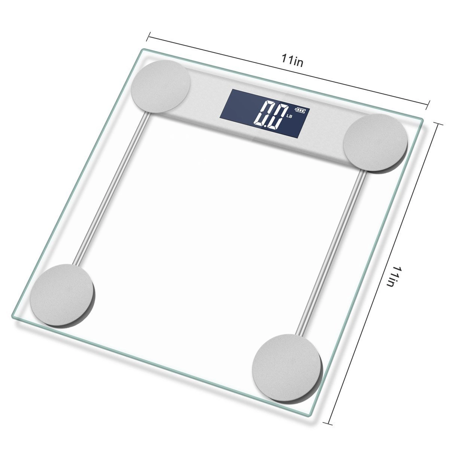 Electronic Scale, Digital Body Weight Bathroom Scale, Large Blue LCD Backlight Display, High Precision Measurements