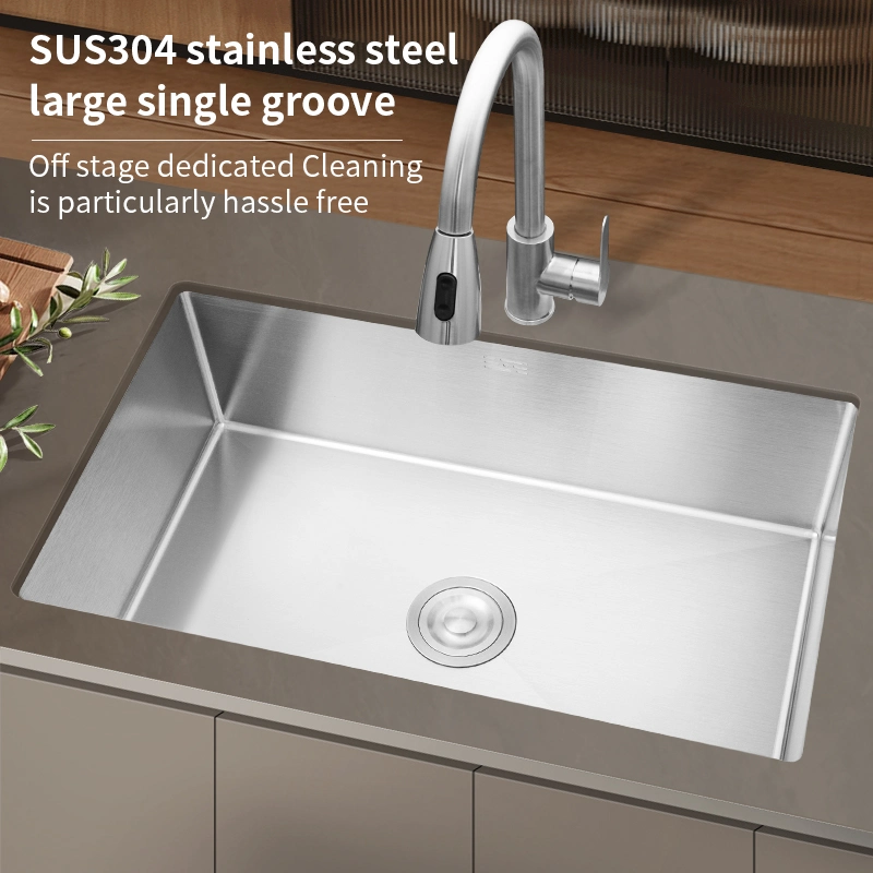 Stainless Steel Handmade Single Bowl Undermount Kitchen Sink