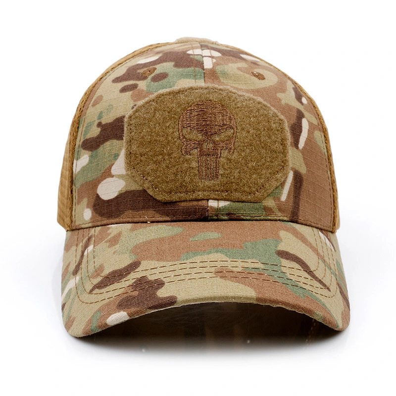 Punisher cráneo gorra de béisbol de Verano de táctica militar de camuflaje Sunscreen Hat Camo del Ejército de la caza del airsoft de la pesca Senderismo Camping