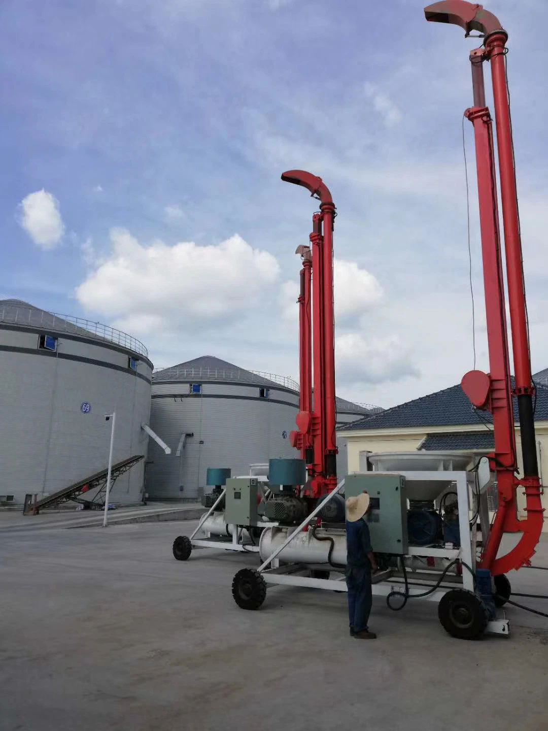 Nova marca Xiangliang de Transporte por Transportador padrão de caixas de Exportação correia transportadora Bomba de grão