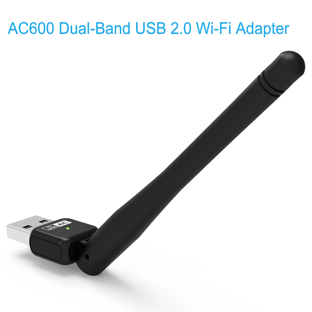 محول WiFi لبطاقة USB 2.0 لاسلكية ذات نطاق مزدوج Wn681ae AC600