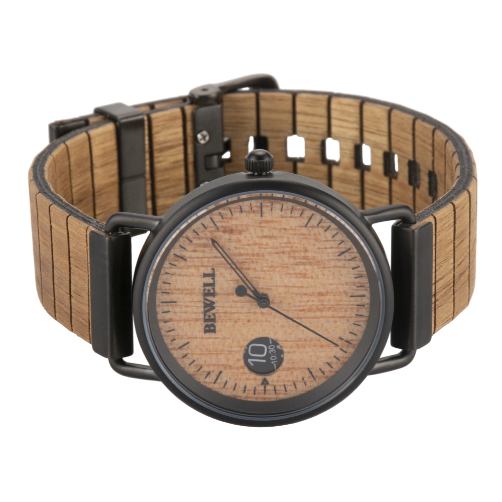 Herren Wooden Watch Herren Armbanduhren mit Miyota 1L32 Bewegung übertäfelt Metallgehäuse und Holzband kleine MOQ Custom Ihre Gshock