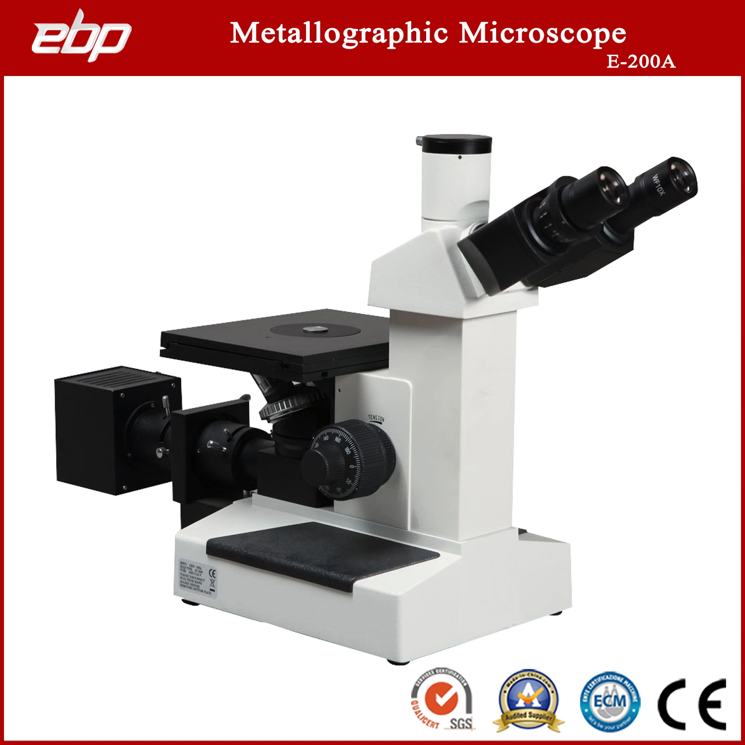 1000X Metallurgical Microscope Inverted for Metal Structure Observation with USB Camera