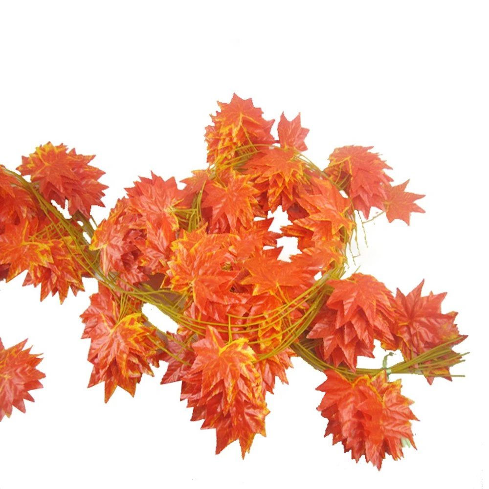 Inunion Artificial Autumn Style Garland Maple Leaf Vine para Halloween Decoración