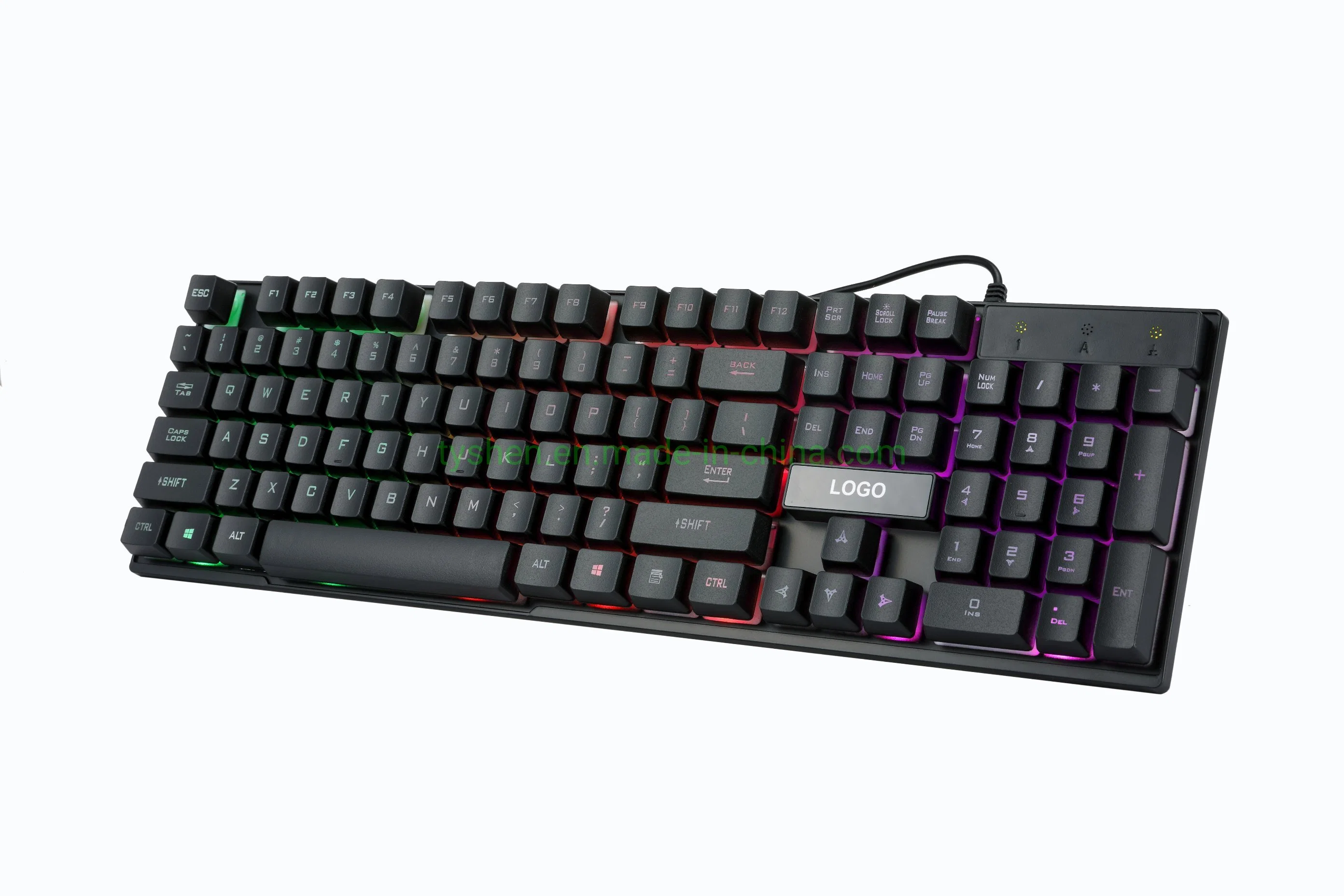 El ratón, teclado Gaming Combo 1 Arco iris de color de iluminación, 4D Ratón