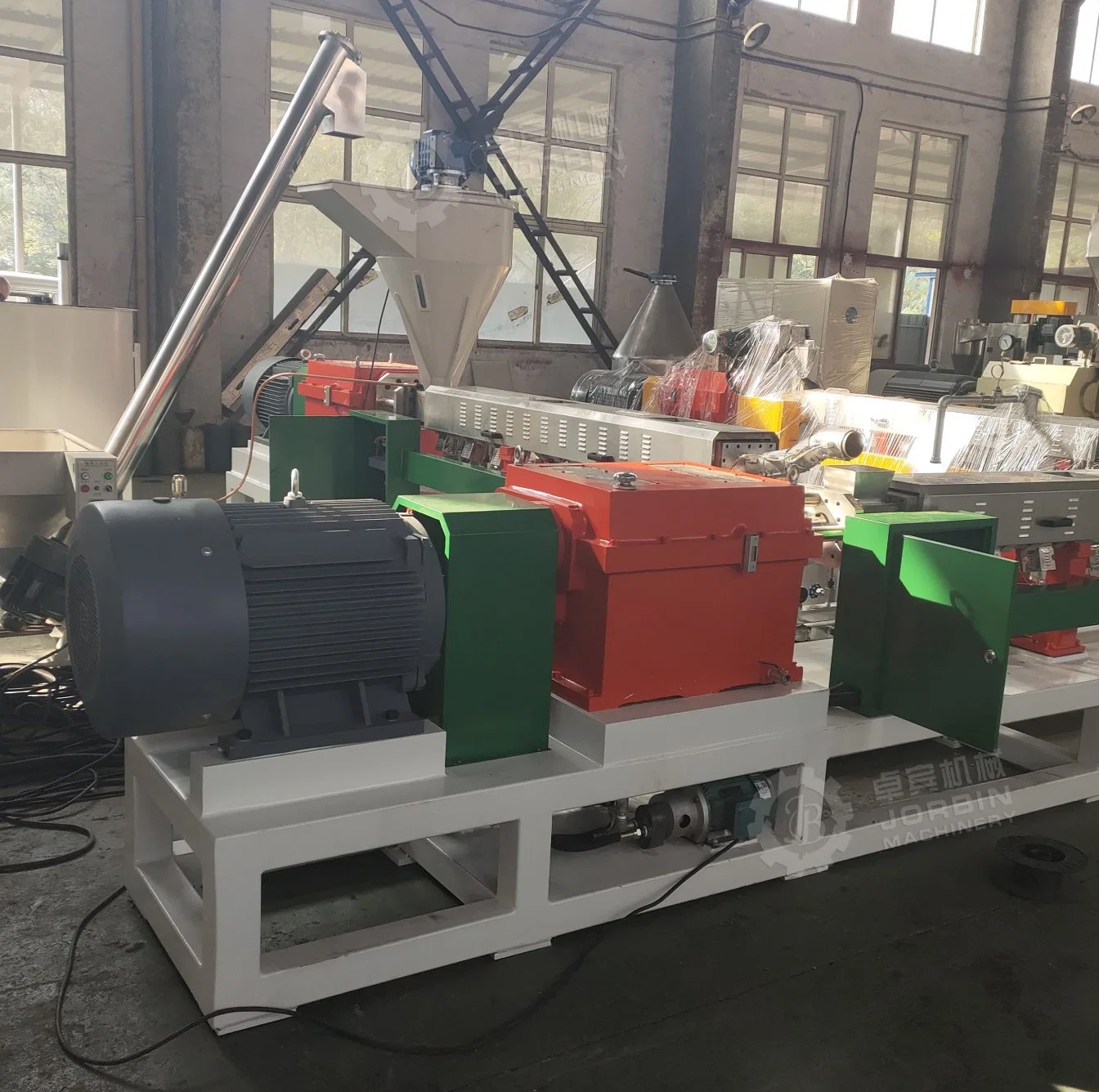 Double Stage Rubber Tyre Recycling Extrusion Machine