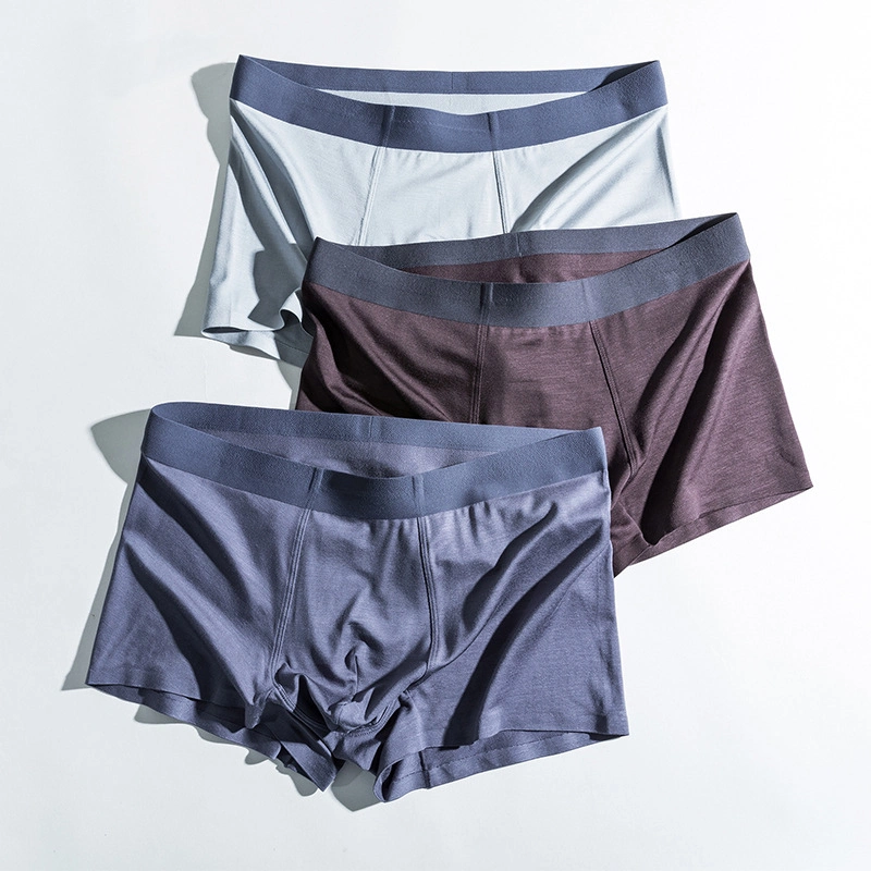 High Quality Fancy Young Mens Seamless Modal Boxers Briefs Underpants