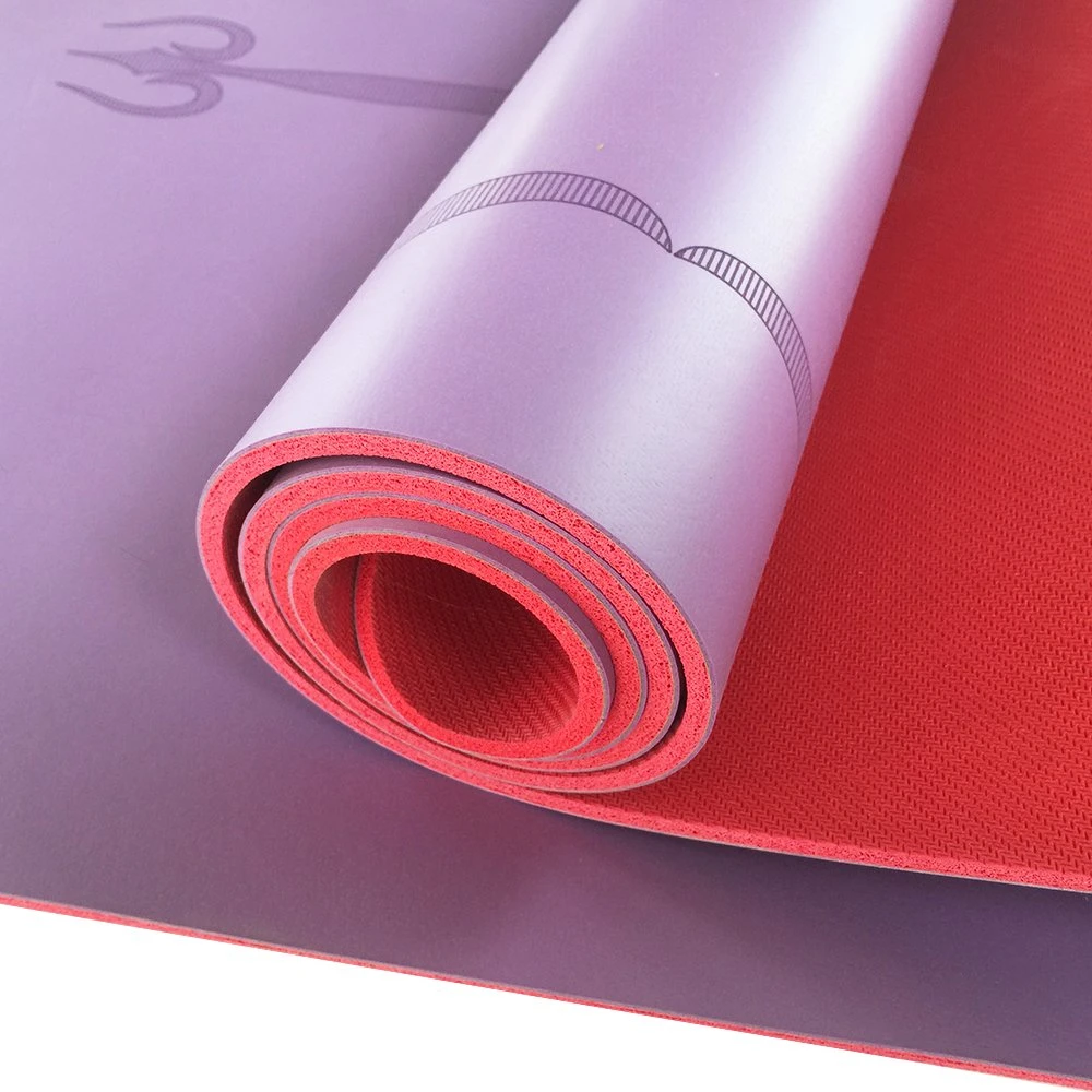 OEM Custom Printed Personalized Design calentamiento Anti Slip poliuretano Natural PU goma Yoga Mat