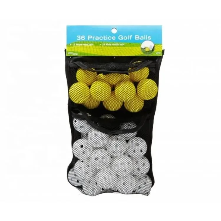 Golf Balls Practice Plastic Light Weight Air Flow Custom Logo