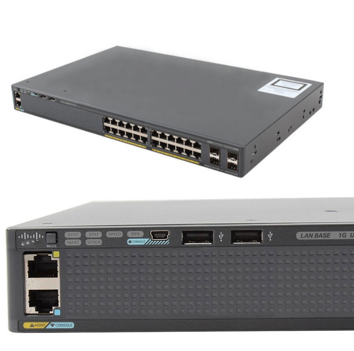 Cisco Nwe 2960X Series Network Switch 10g Poe Switch Ws-C2960X-24pd-L