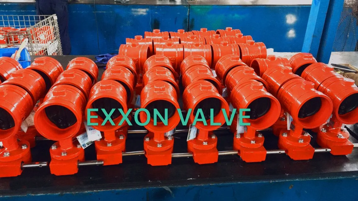 API Worm Gear Actuator Groove (Clamp) Centerline Soft Sealing Butterfly Valve