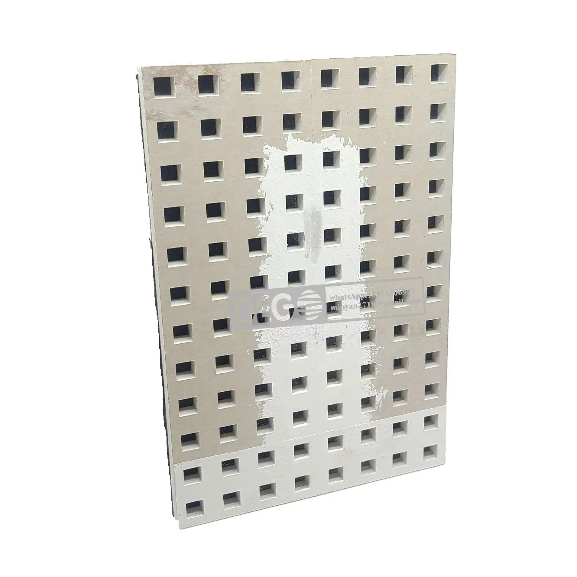 12*12mm Square Hole Seamless Perforated Sound-Absorbing Gypsum Board Ceiling