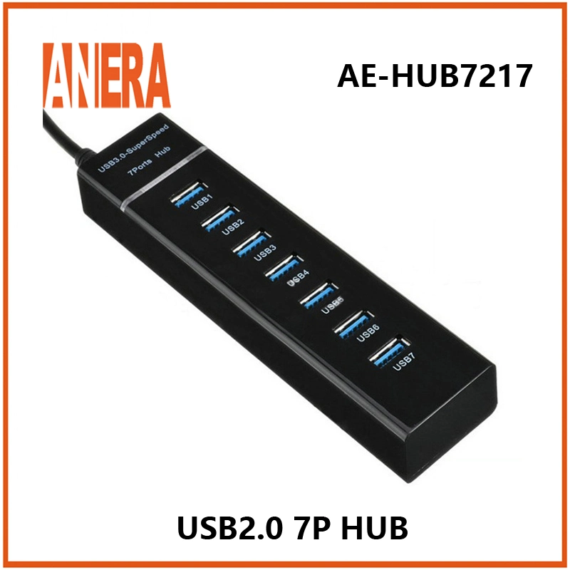 Высокая скорость 7 портов USB 2.0 HUB с 40см кабель для ПК компьютер