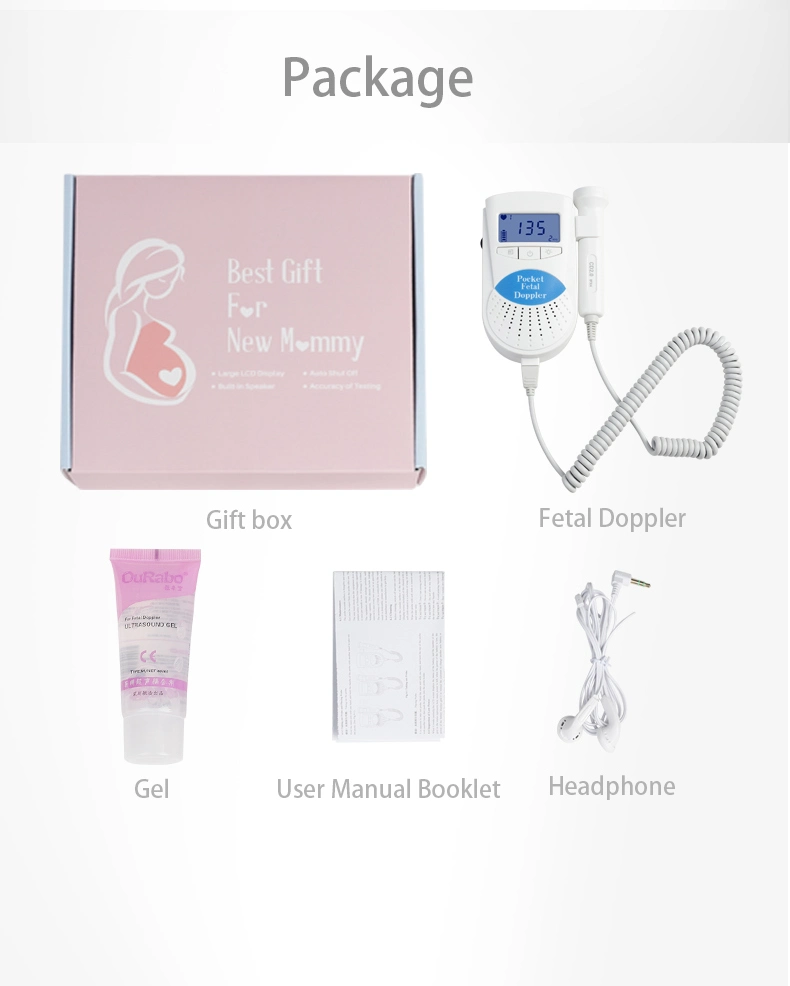 Factory Price Pocket Pregnancy Baby Belt Portable Sonicaid Fetal Doppler Heartbeat Monitor