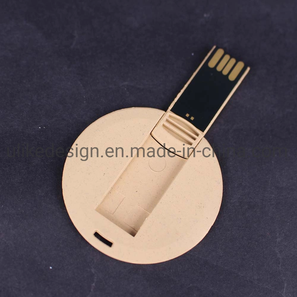 Super Thin Wooden Card Rotating Box Oferta Especial de Regalo de Navidad Unidad flash USB/USB Pen Drive