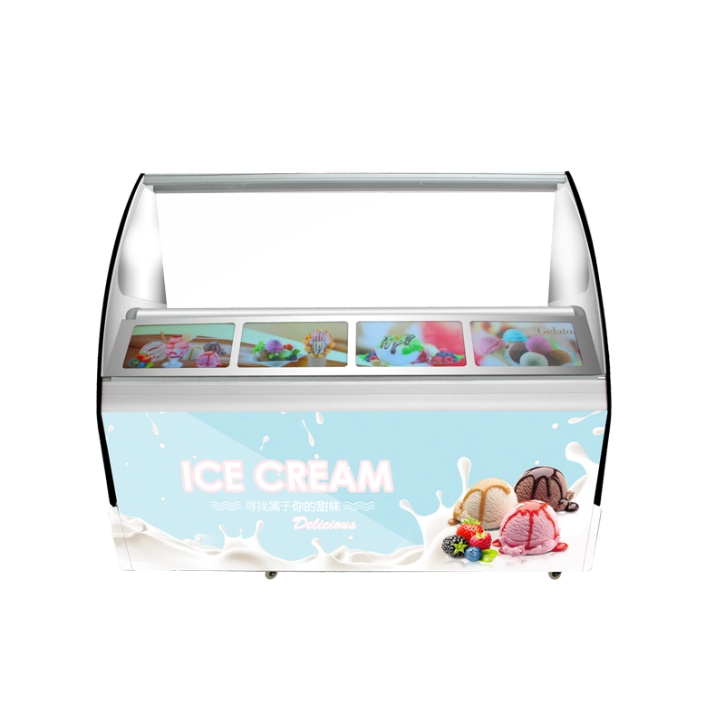 Display Freezer Commercial Ice Cream Freezer Refrigerator