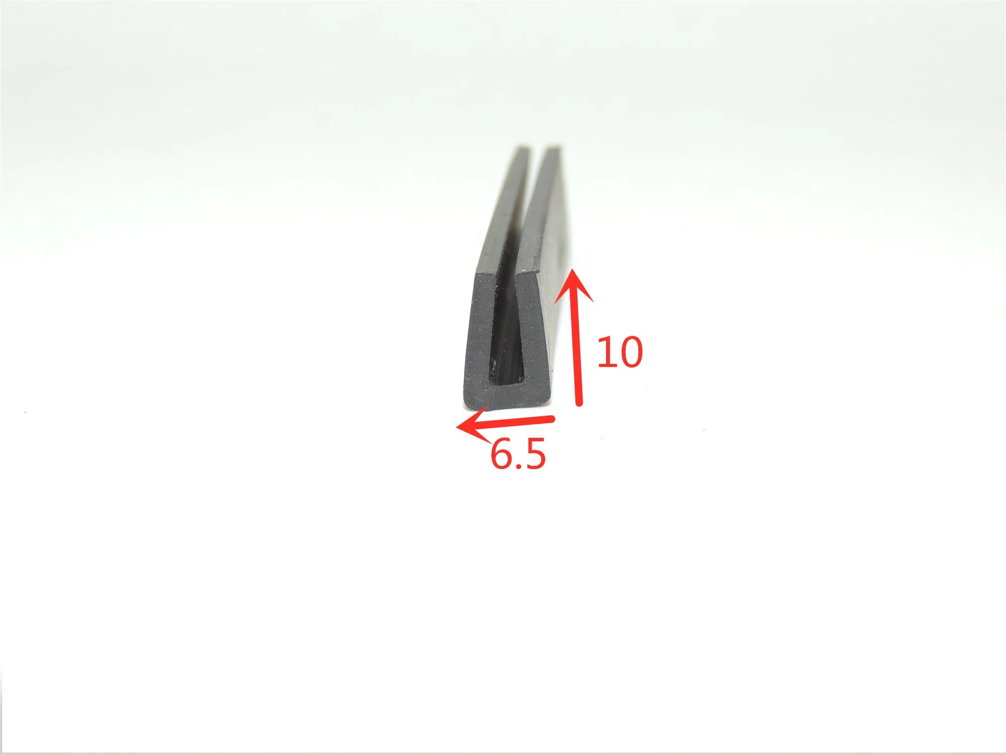 U Shape Solid EPDM Rubber Seal/Profile for Edge Protection