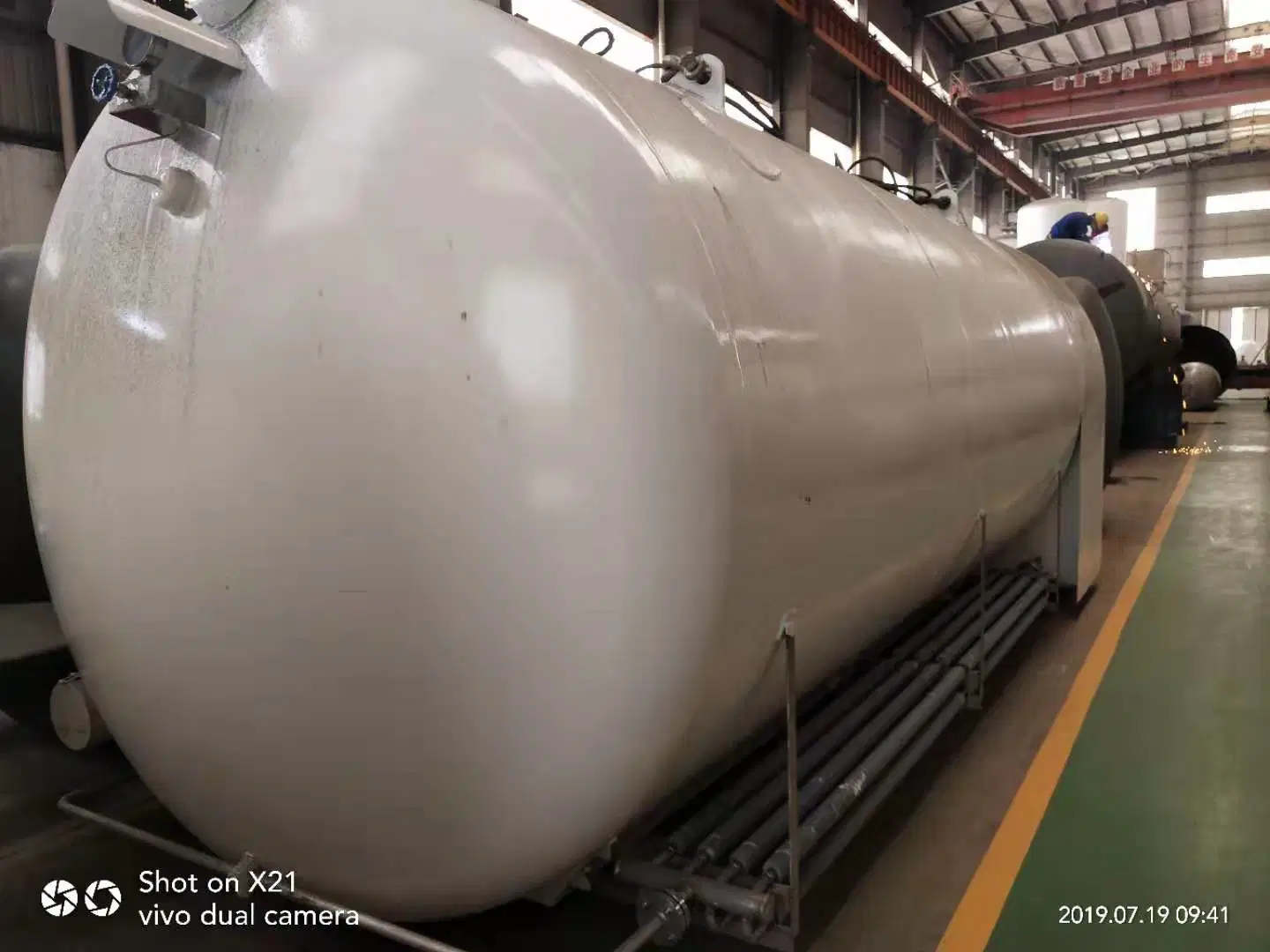 Industrial Gas Equipment Honrizontal Cryogenic Storage Tank