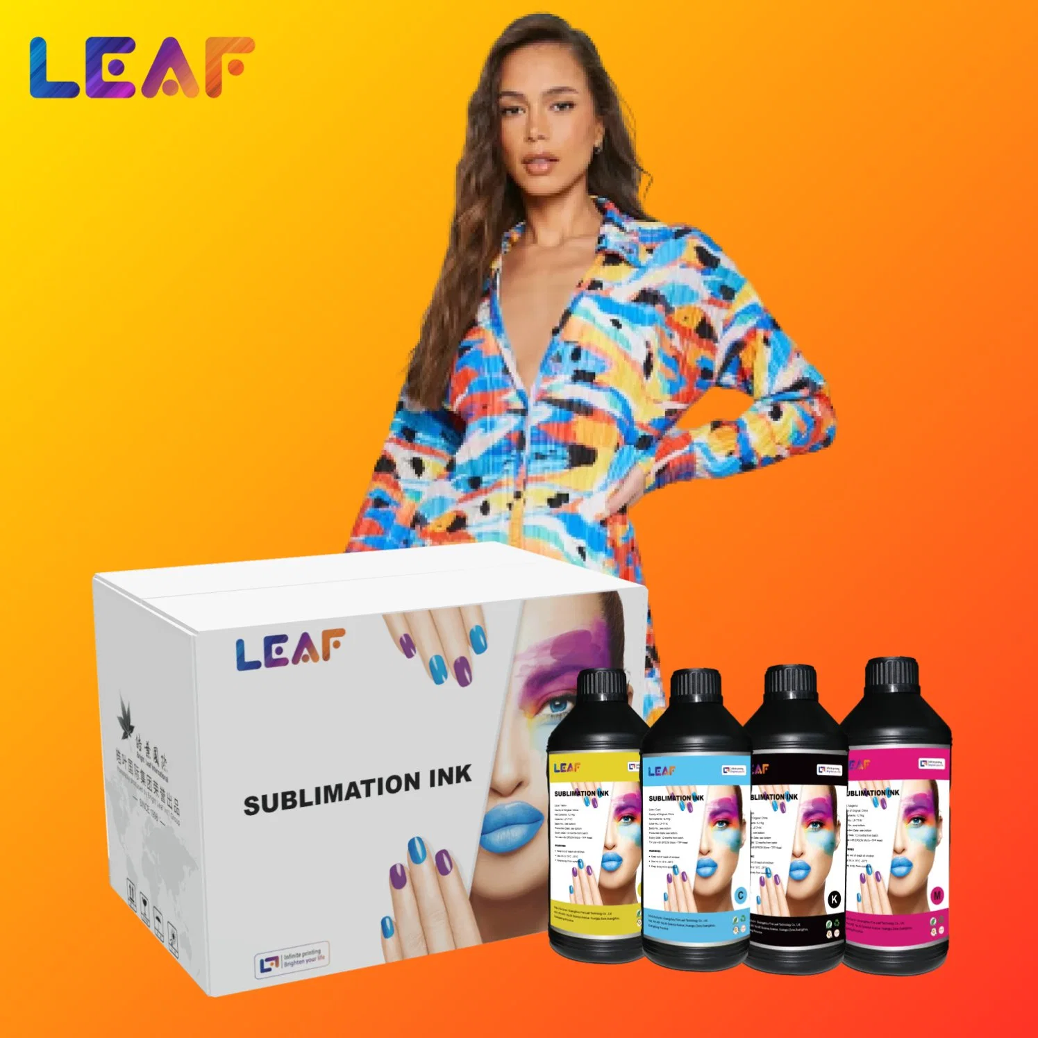 New Arrival Environmentally Friendly Sublimation 4 Color Ink on Transfer Printing