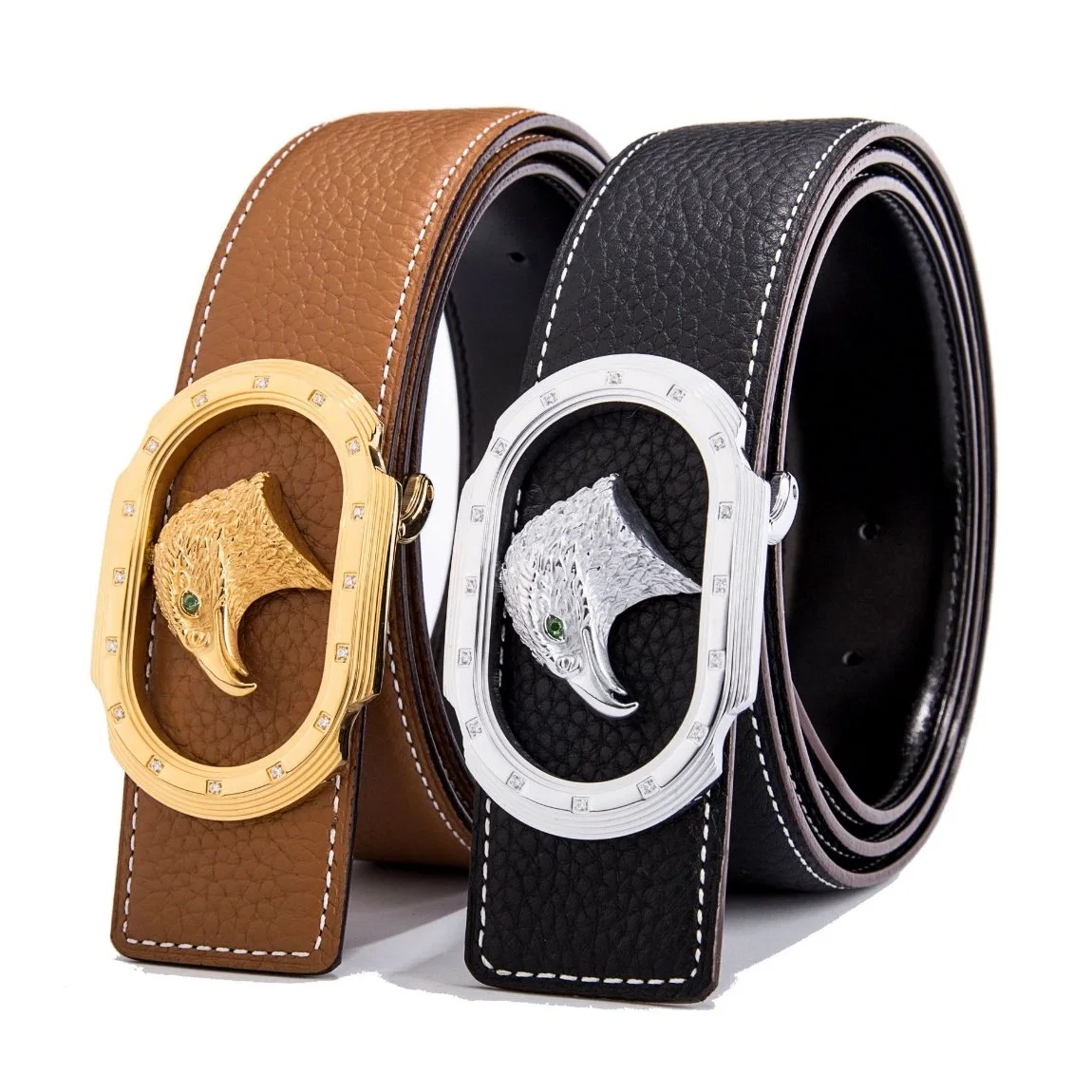 Luxury Designer Waist Genuine Leather Belts (strap reversible use)