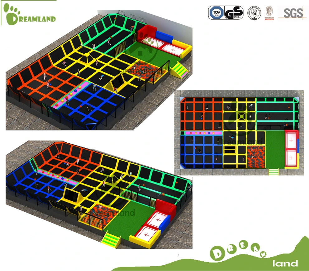 Indoor Soft Amusement Play Park, Standard Dodgeball Trampoline Park