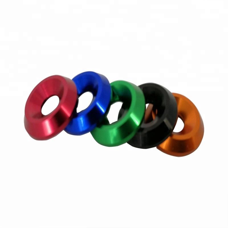 Professional Precision CNC Machining Parts M6 M8 M10 Colorful Alloy Anodizing Aluminum Car Fender Washer