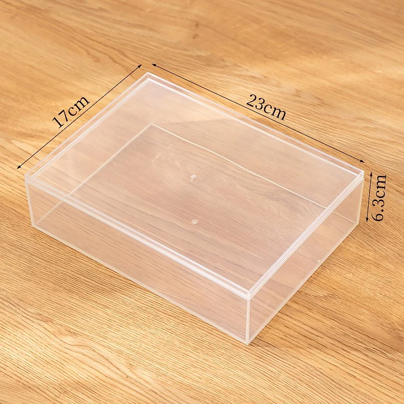 0166 High Quality Transparent Household Sundries Plastic Storage Box with Lid