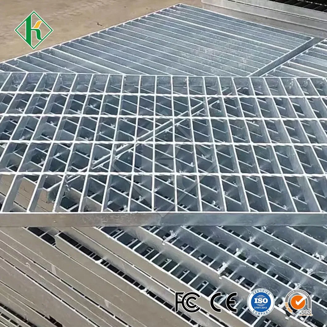 Kaiheng Steel Grating Platform Manufacturer Grating Trench Cover China Trench Drain Steel Middle Slot Ditch Cover