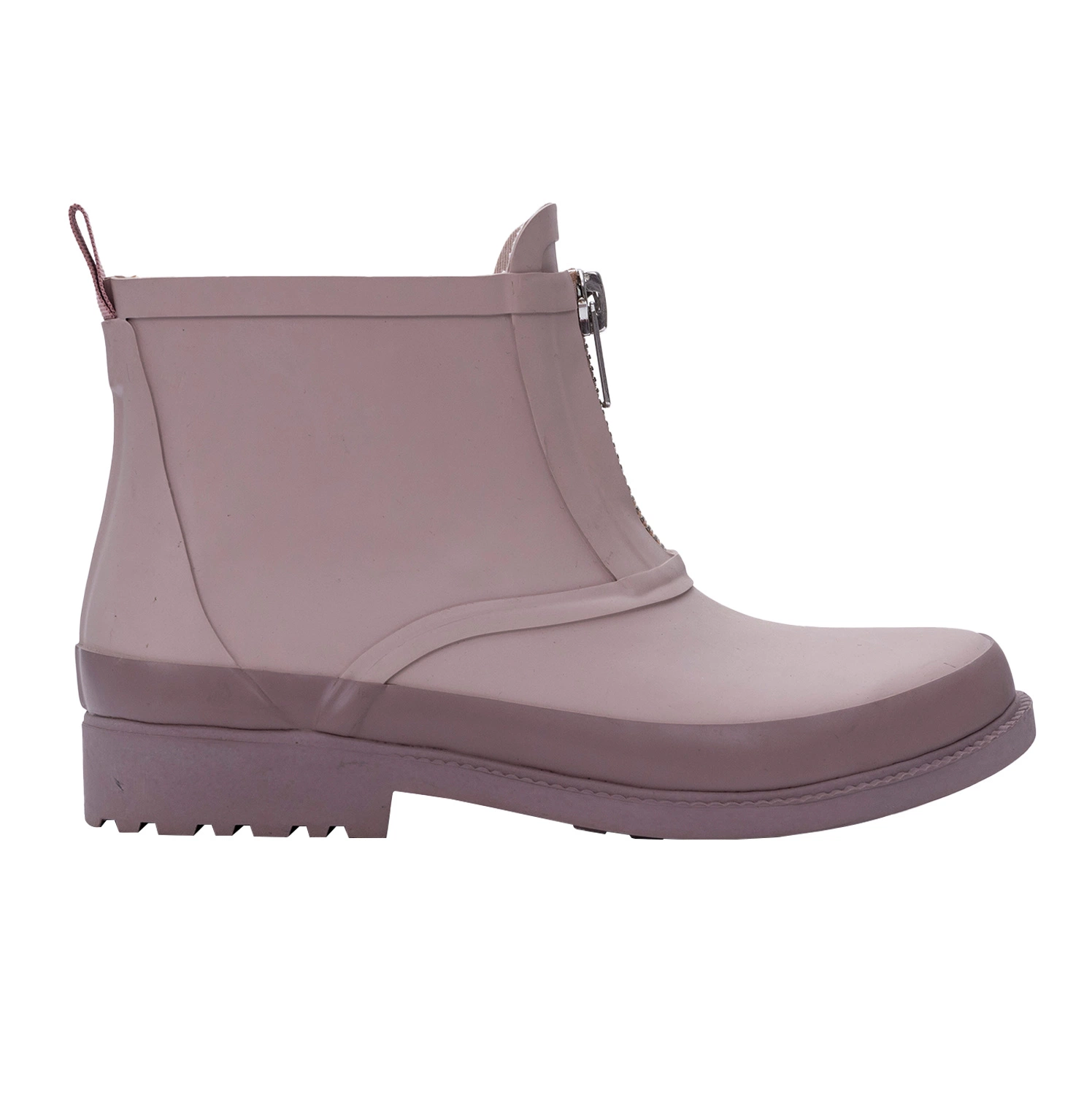 Eine Farbe mit Reißverschluss Fashion Lady Waterproof Regen Boot