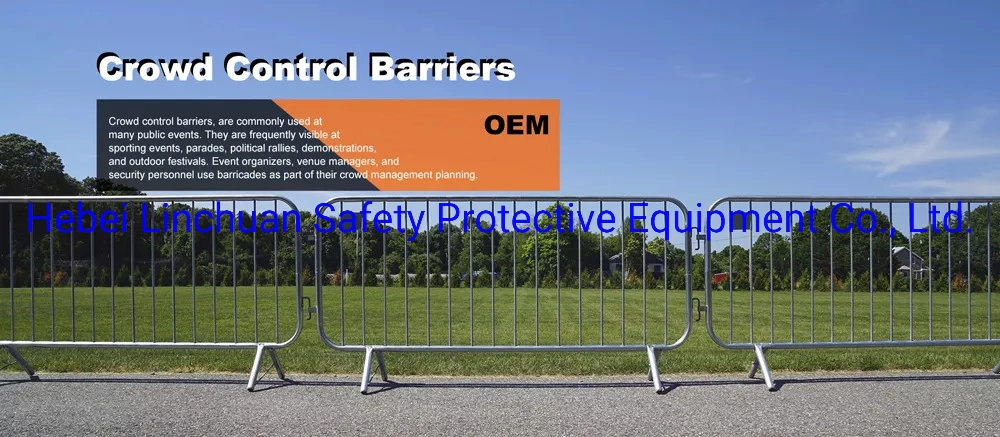 Crowd Barrier Fencing Panel 2.3 Meters for Rentals in Riyadh Saudi Arabia/ Portable Metal Crowd Control Barriers/Temporary Fence Crowd Control Barrier