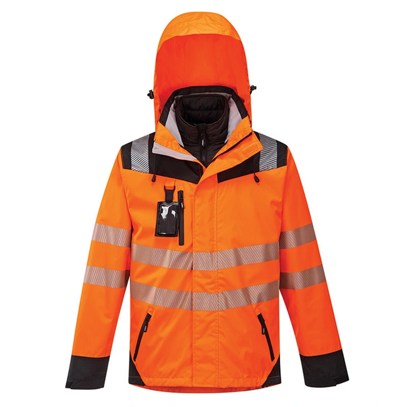 Viking Superior 3 in 1 Parka Hi Vis Two Colors Winter Padded Jacket Workwear