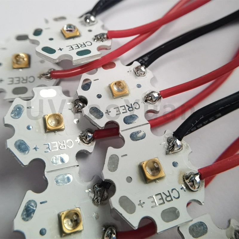 High Power 3535 SMD LED UVB UVC 310nm 11-16MW 20mm PCB Ultraviolet Light