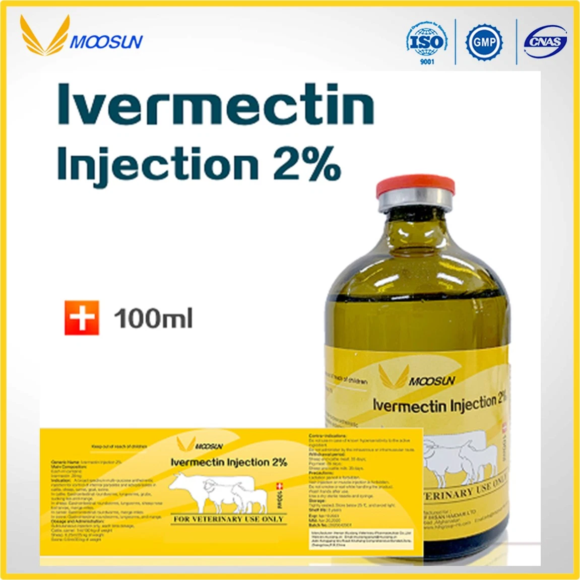 Veterinärmedizin 0,2% DXM Natriumphosphat Injection GMP ISO Hersteller