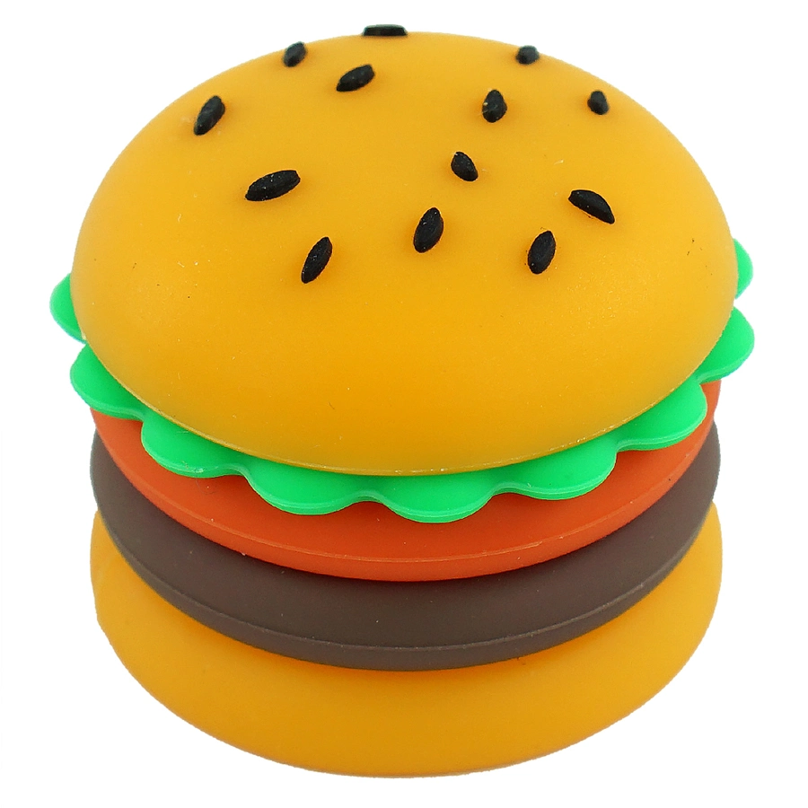 5ml Hamburger Jar Non-Stick Food Grade Silicone Wax Containers 5ml Non Stick Wax Oil Multi Use Storage Jars