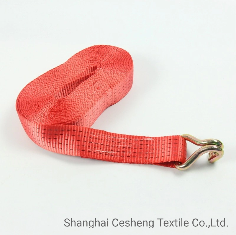 Polyester Transport Heavy Cargo Lashing Tie Down Ratchet Strap