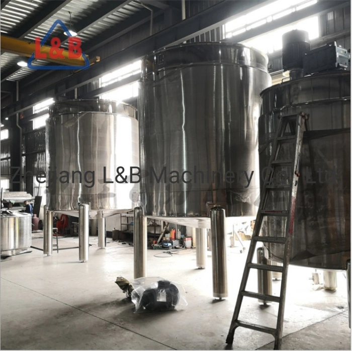 Industry Large Scale Double Jacketed Heating High Shear Emulsifier Tank